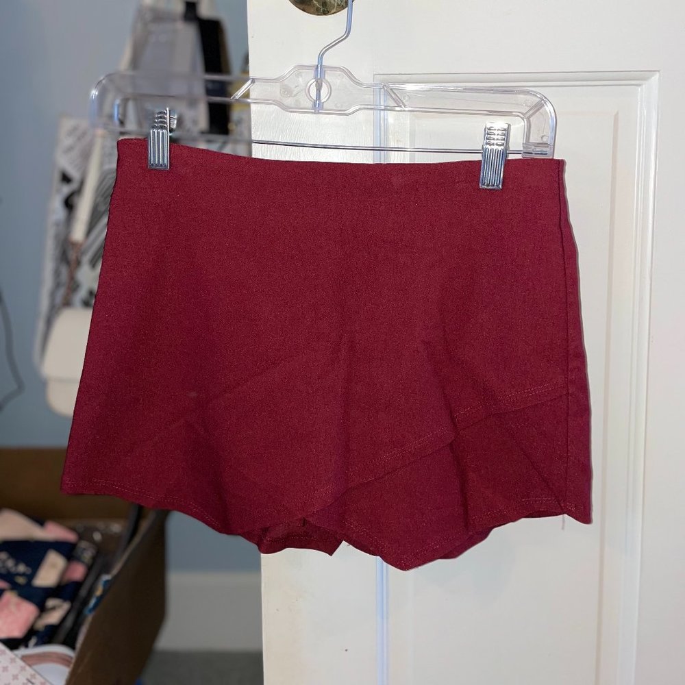 American Threads Maroon Envelope Skort
